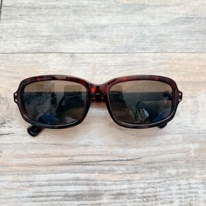 Jones New York Tortoise Sunglasses Rectangular Brown Y2K Vintage Style Shades